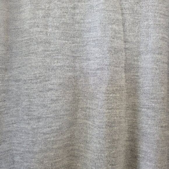 J Crew Gray Merino Wool Sweater Unisex Large L Long Sleeve Lightweight Crewneck - Picture 9 of 12